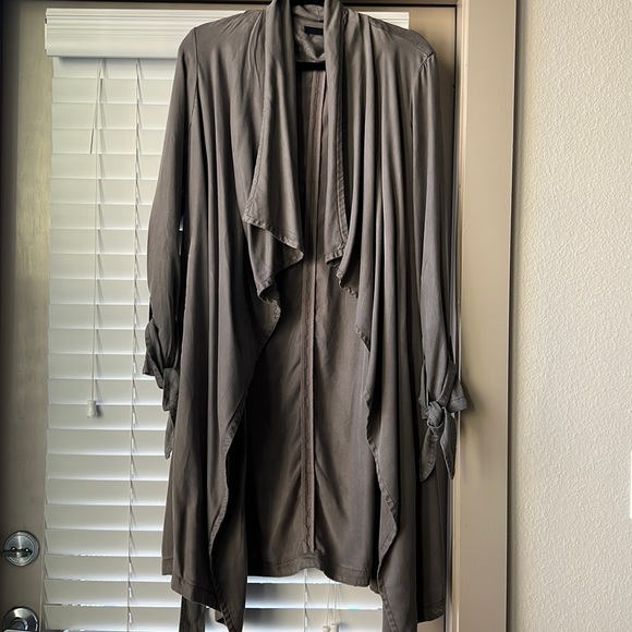 taupe waterfall jacket